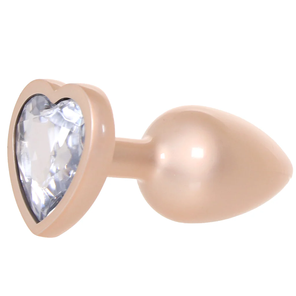 Booty Bling Gold Metal Jewelled Butt Plug in Small - Image 7
