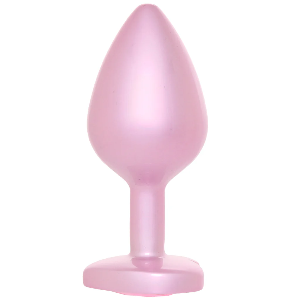 Booty Bling Pink Metal Jewelled Butt Plug in Medium - Image 3