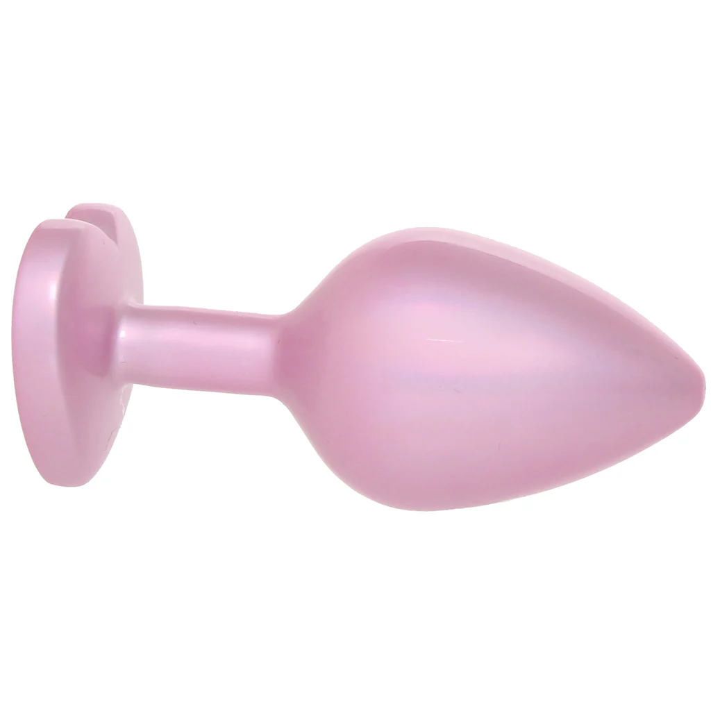 Booty Bling Pink Metal Jewelled Butt Plug in Medium - Image 8