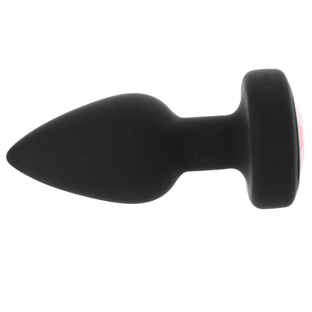 Booty Sparks Pink Gem Vibrating Anal Plug in Small - Image 5