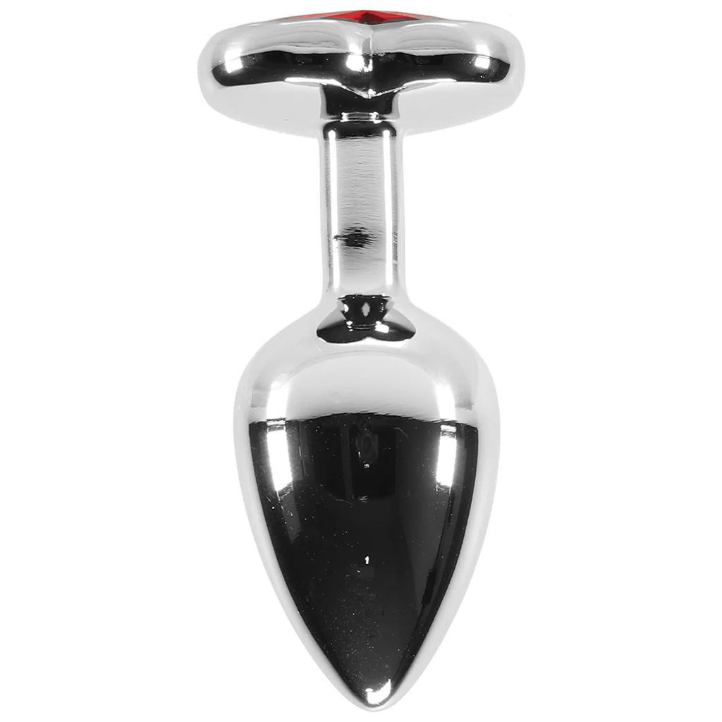 Booty Sparks Red Heart Gem Anal Plug in Small - Image 2