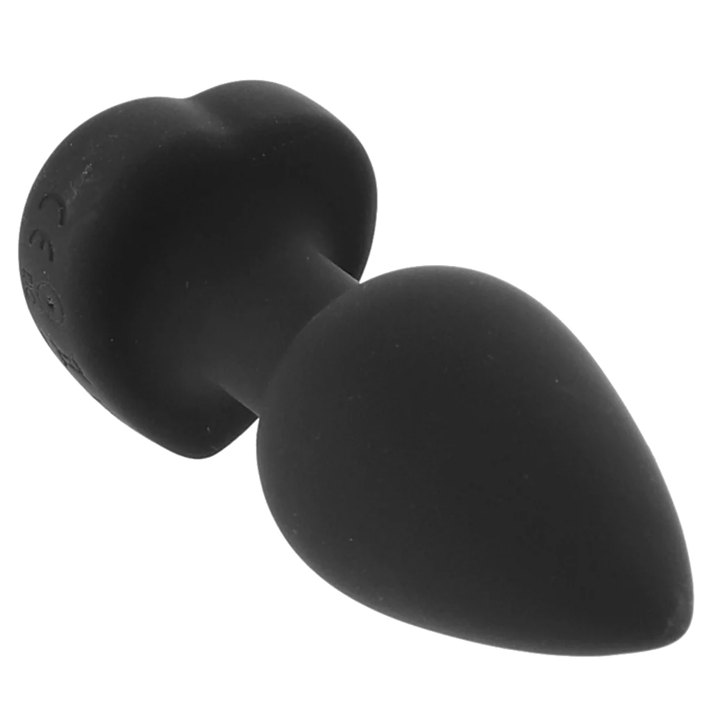 Booty Sparks Red Heart Gem Vibrating Anal Plug in Small - Image 2