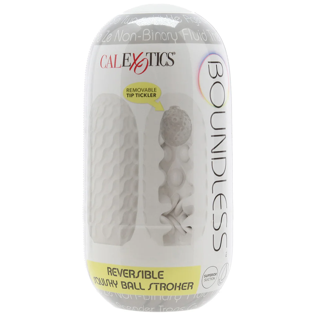 Boundless Reversible Squishy Ball Stroker in Smoke - Image 6