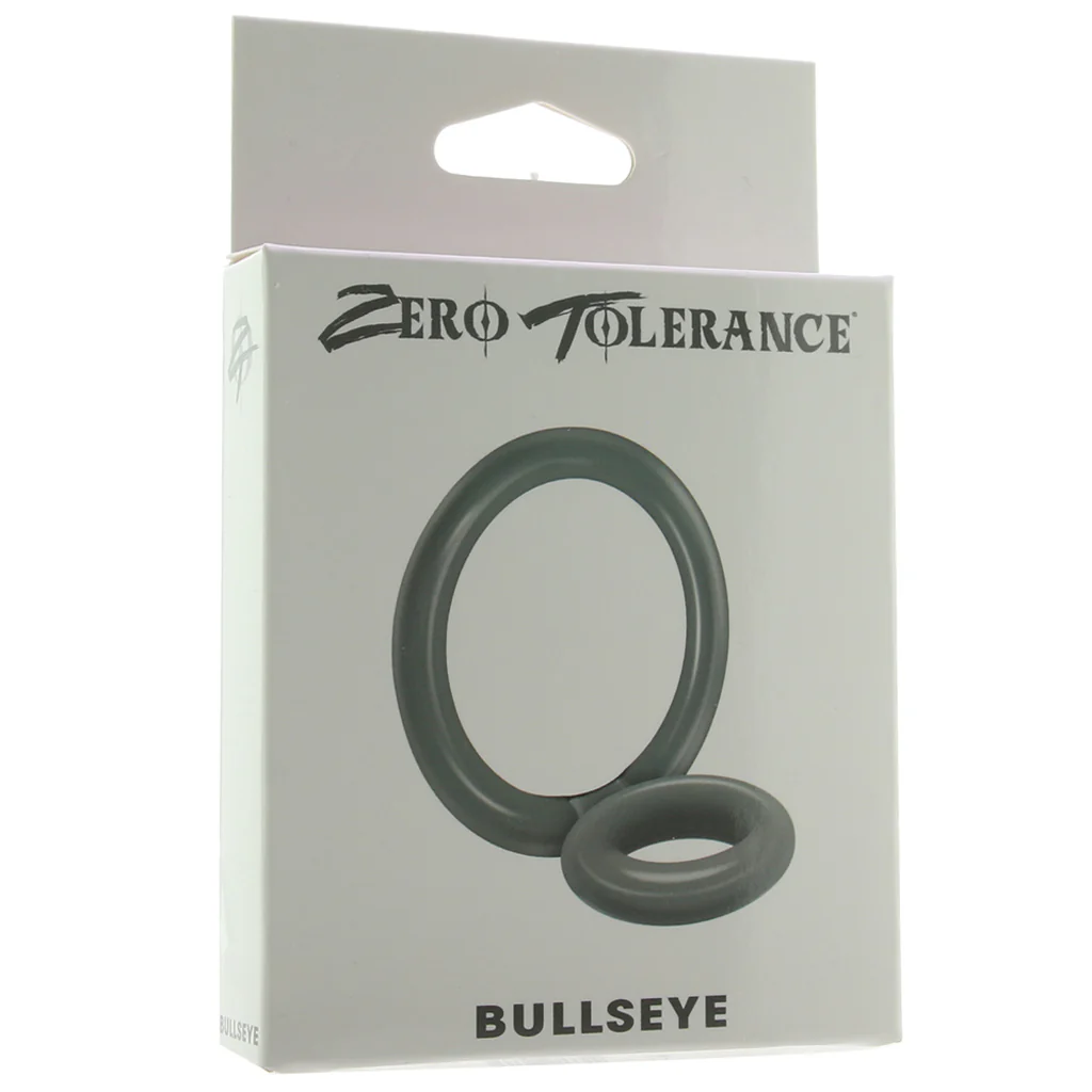 Bullseye Double Loop Cock Ring in Smoke - Image 6