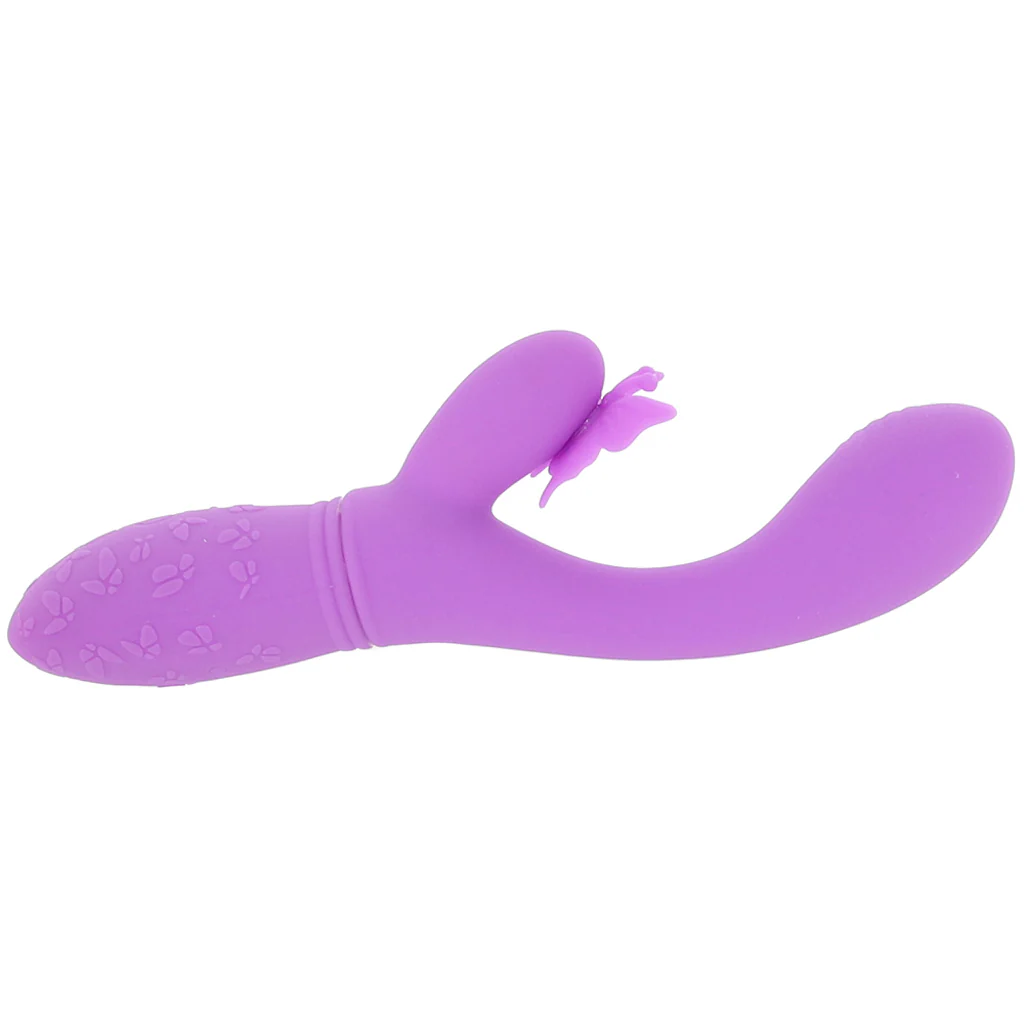 Butterfly Kiss Rechargeable Flutter Vibe in Purple - Image 3