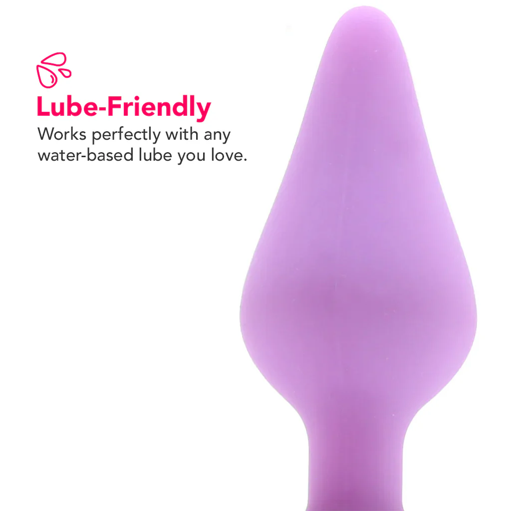 Candy Hearts Do Me Now Small Butt Plug in Purple - Image 2