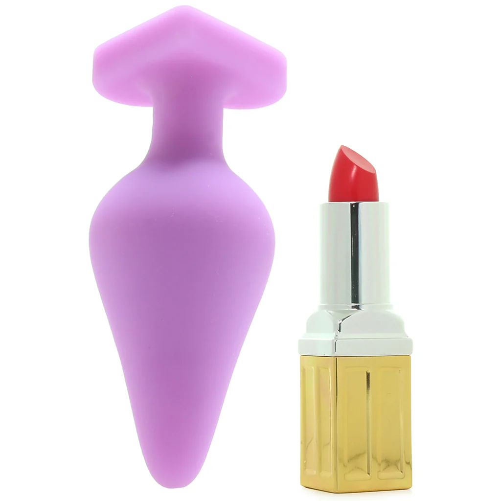 Candy Hearts F**k Me Medium Butt Plug in Purple - Image 4