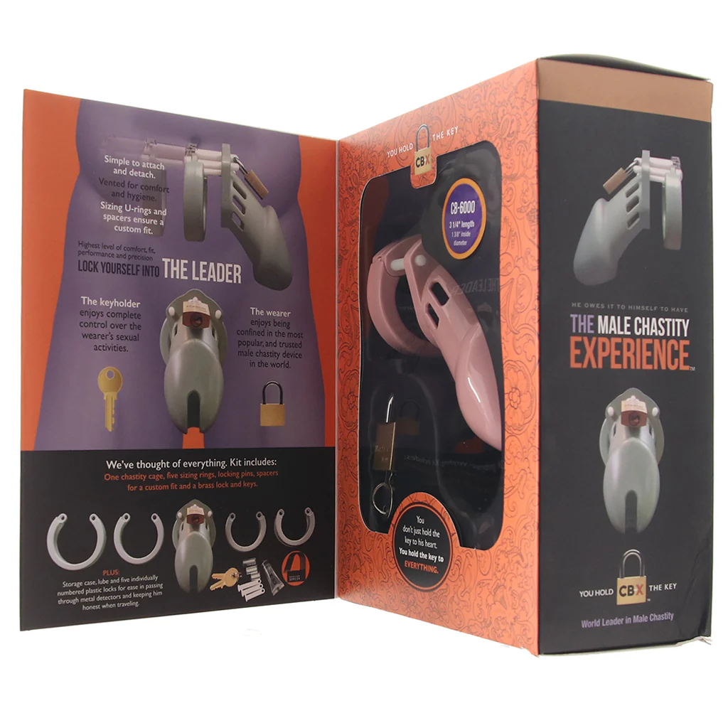 CB-6000 Pink Male Chastity Device in 3.25 Inch - Image 5