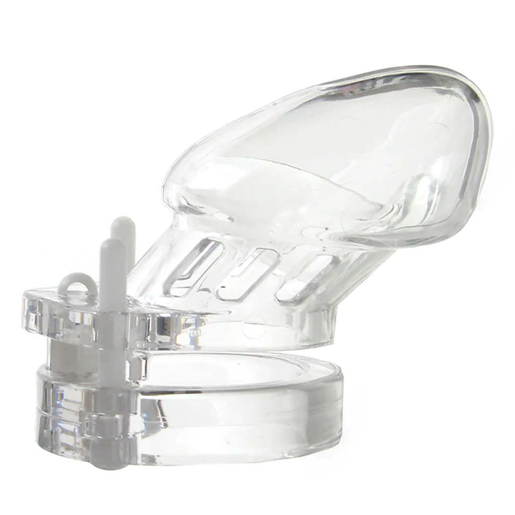 CB-6000S Clear Male Chastity Device in 2.5 Inch - Image 4