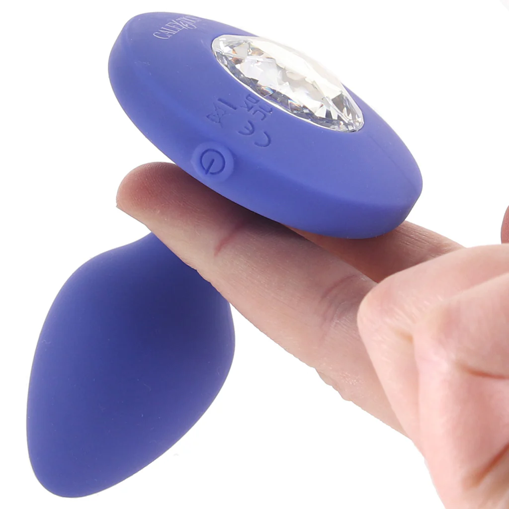 Cheeky Gems Medium Vibrating Probe in Blue - Image 4