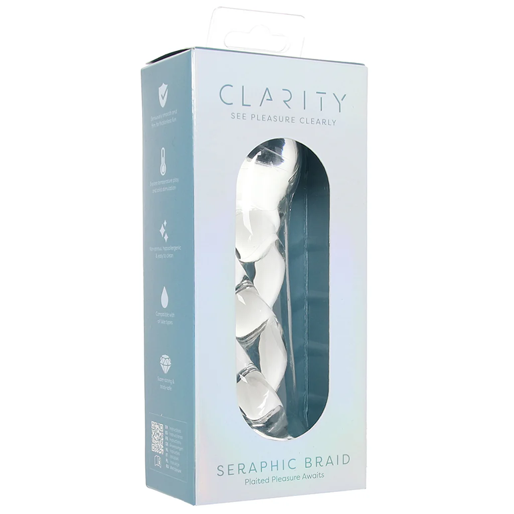 Clarity Seraphic Braid Glass Dildo - Image 9