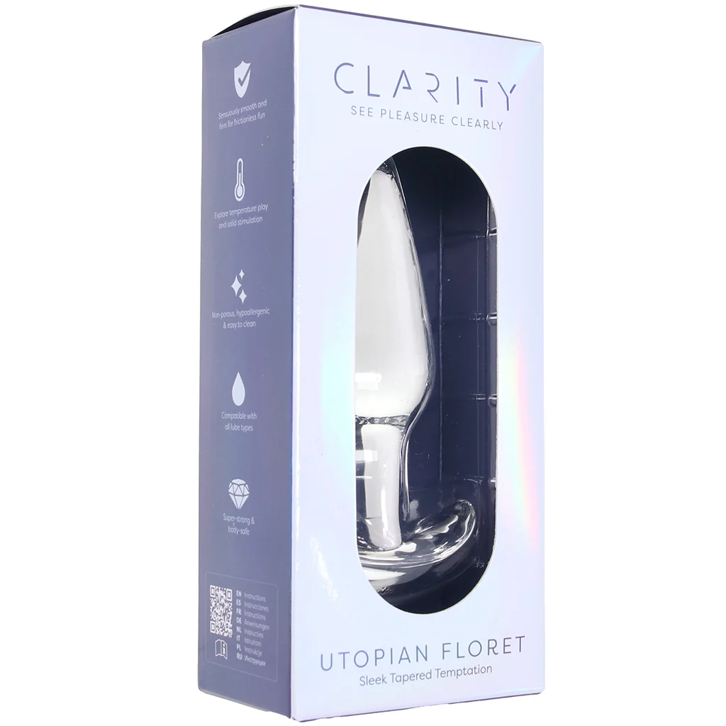 Clarity Utopian Floret Glass Butt Plug - Image 9