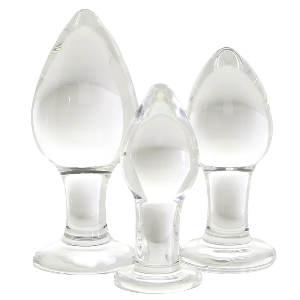Clarity Utopian Trinity Glass Butt Plug Set - Image 3