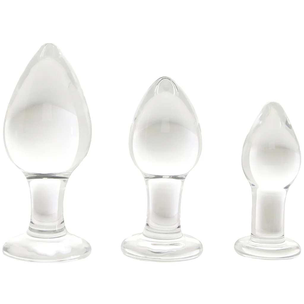 Clarity Utopian Trinity Glass Butt Plug Set - Image 6