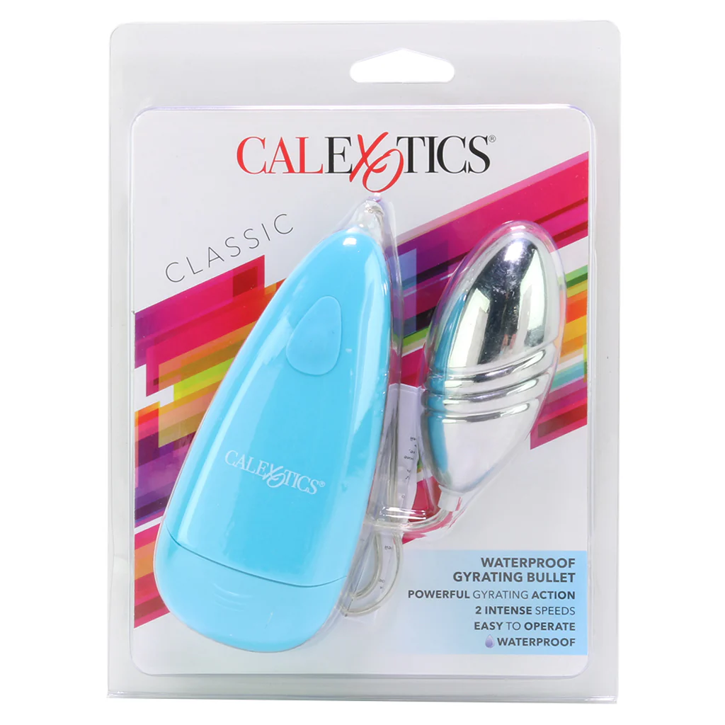 Classic Waterproof Gyrating Bullet Vibe in Blue - Image 6