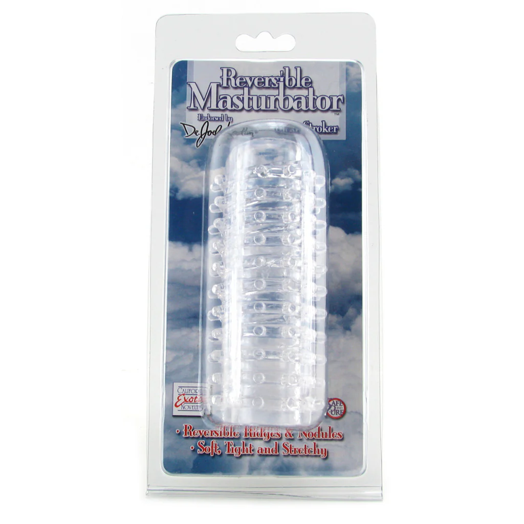 Dr. Joel Kaplan Clear Stroker Reversible Masturbator - Image 6