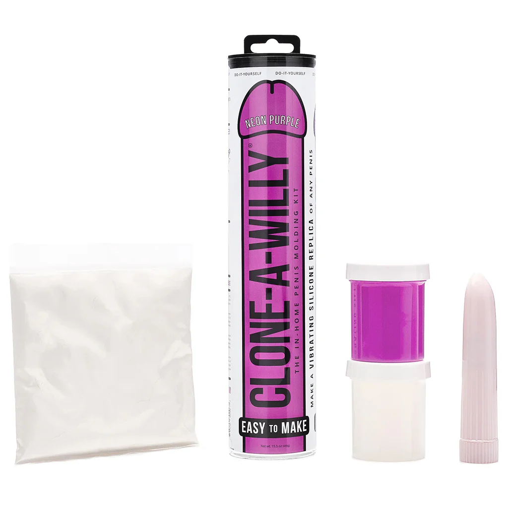 Clone-A-Willy Vibrator Kit in Neon Purple - Image 3