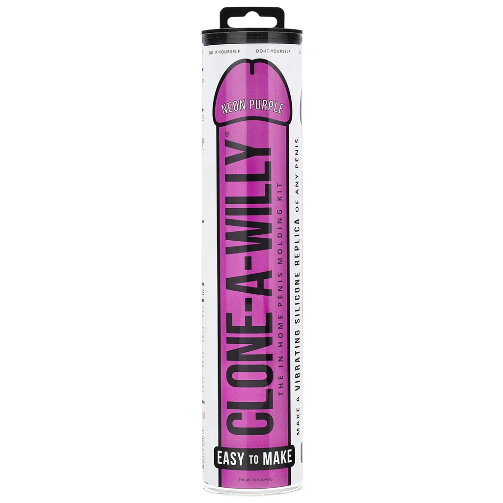 Clone-A-Willy Vibrator Kit in Neon Purple - Image 9