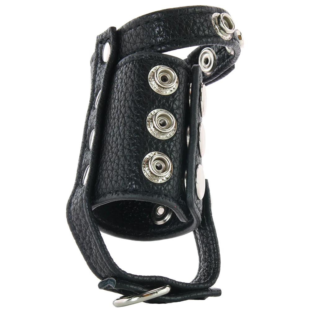 Blue Line Cock Ring with 2 Inch Ball Stretcher & Weight Rin - Image 2