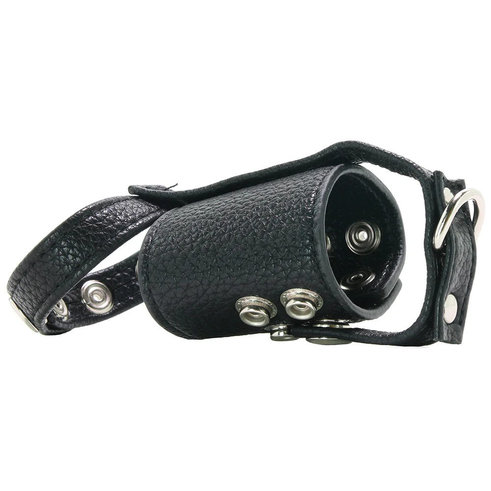 Blue Line Cock Ring with 2 Inch Ball Stretcher & Weight Rin - Image 3