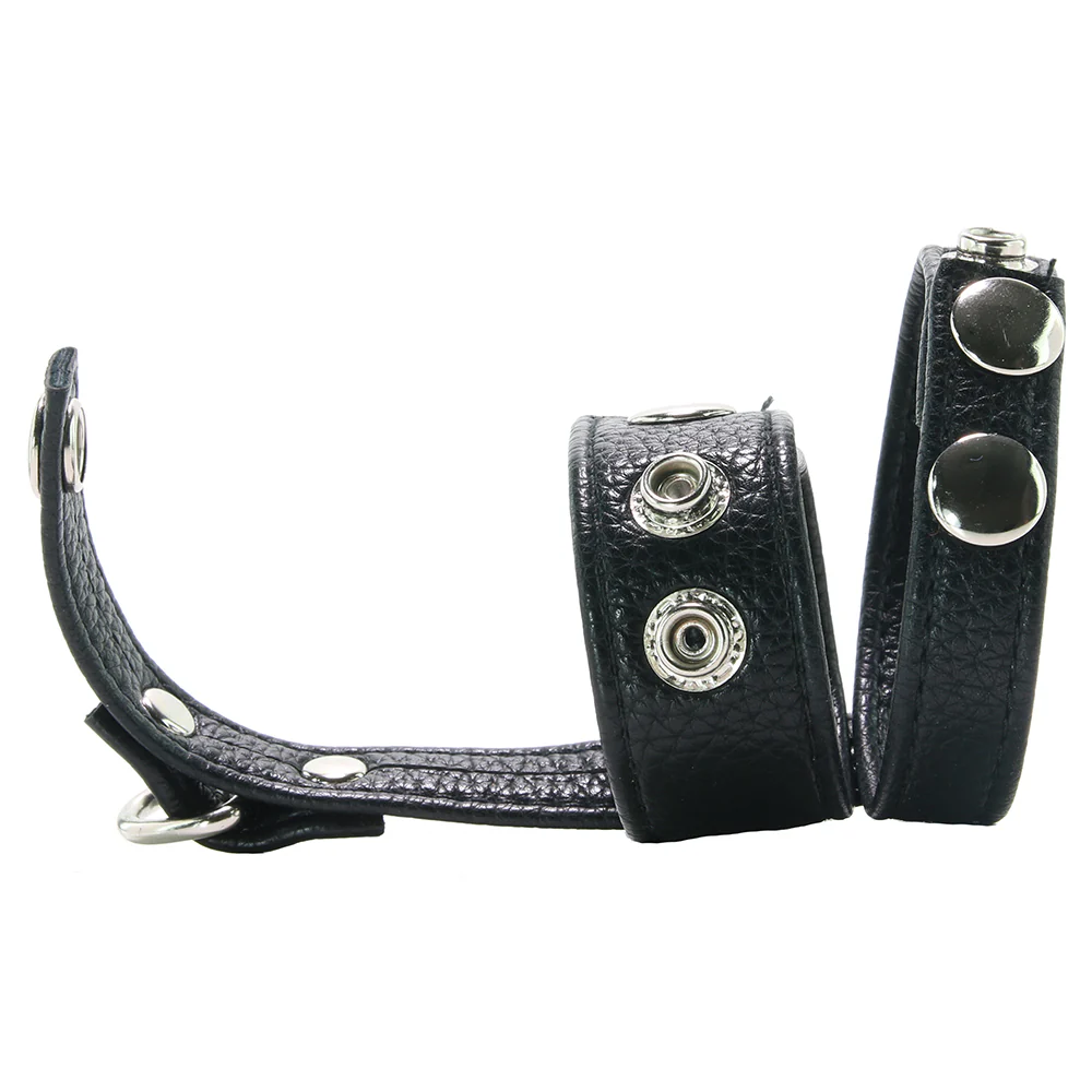 Blue Line Cock Ring with 1 Inch Ball Stretcher - Image 4
