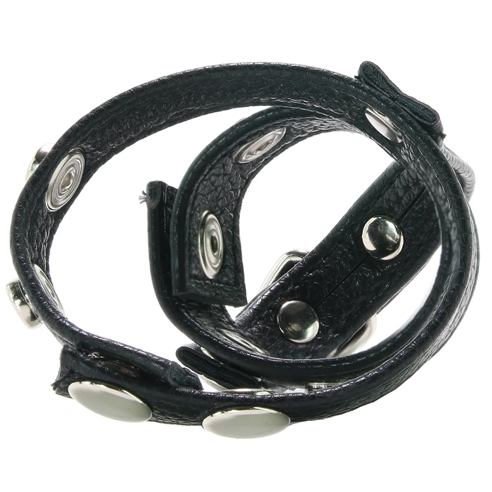 Blue Line Cock Ring with 1 Inch Ball Stretcher - Image 5