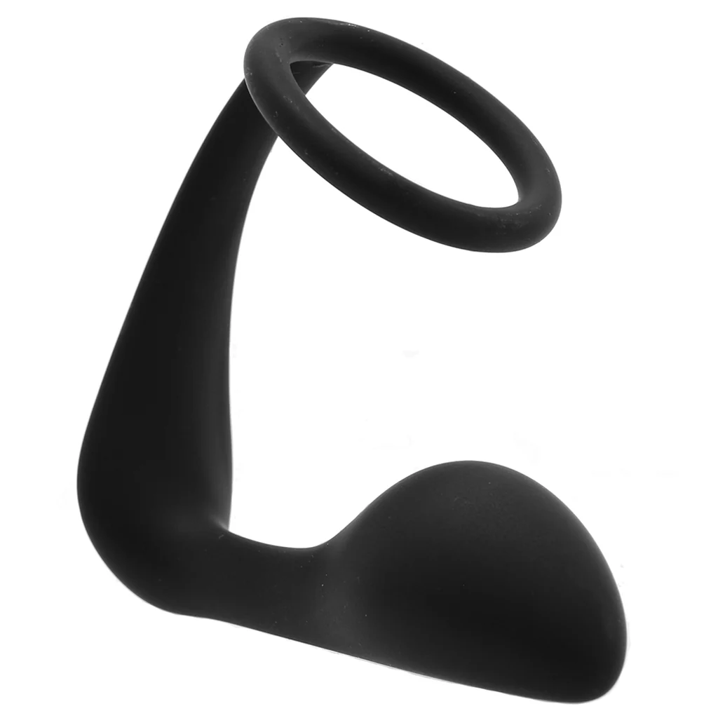 Cock Ring with P-Spot Plug - Image 2