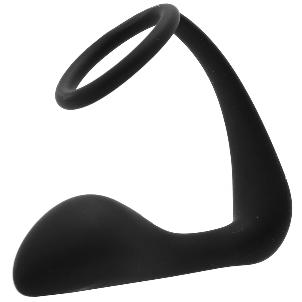 Cock Ring with P-Spot Plug - Image 4