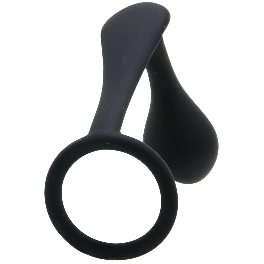 Cock Ring with P-Spot Plug - Image 5