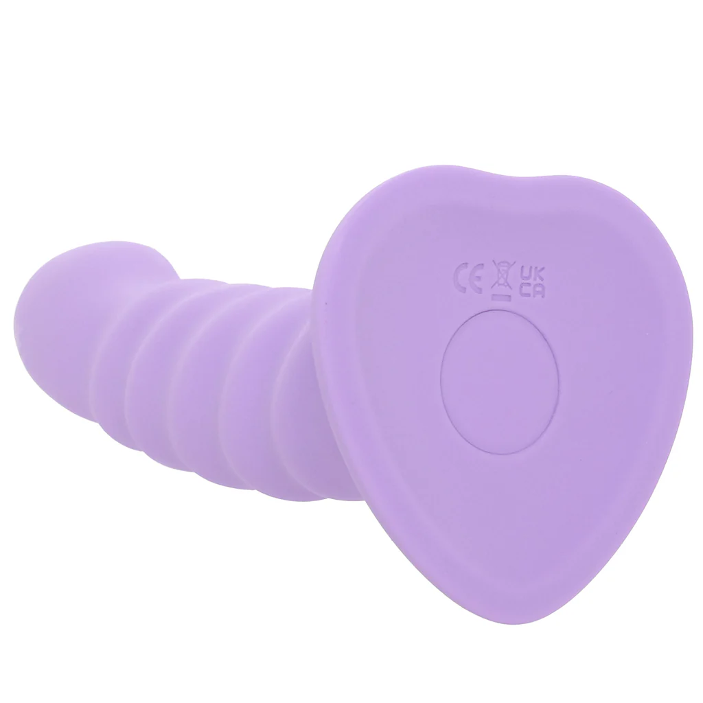 Colours 5 Inch Ribbed Remote Vibe in Purple - Image 5