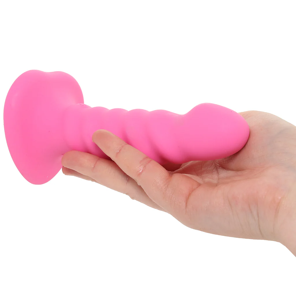 Colours 5 Inch Ribbed Remote Vibe in Pink - Image 4