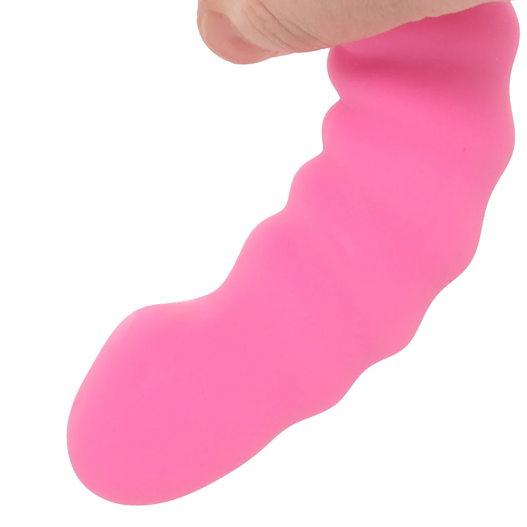 Colours 5 Inch Ribbed Remote Vibe in Pink - Image 8