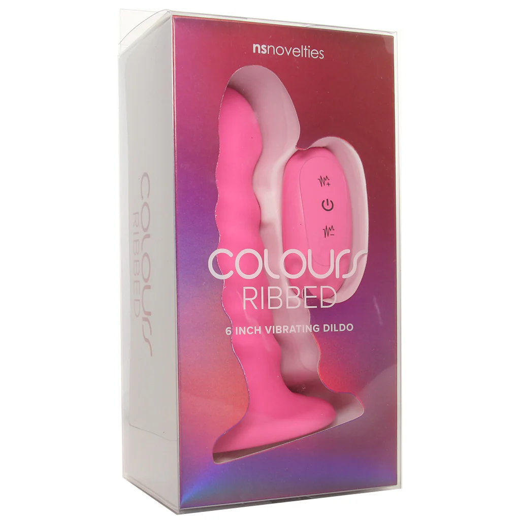Colours 6 Inch Ribbed Remote Vibe in Pink - Image 9
