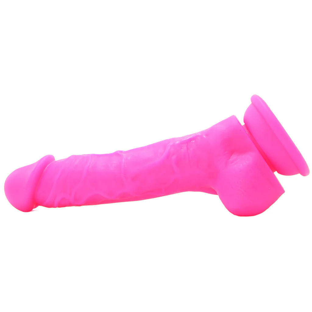 Colours 7 Inch Firm Silicone Dildo in Pink - Image 3