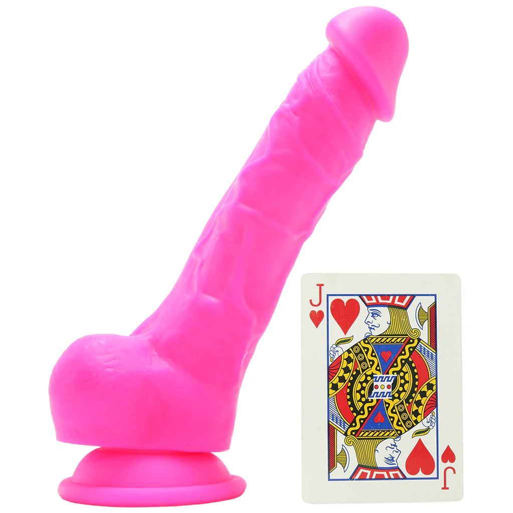 Colours 7 Inch Firm Silicone Dildo in Pink - Image 4