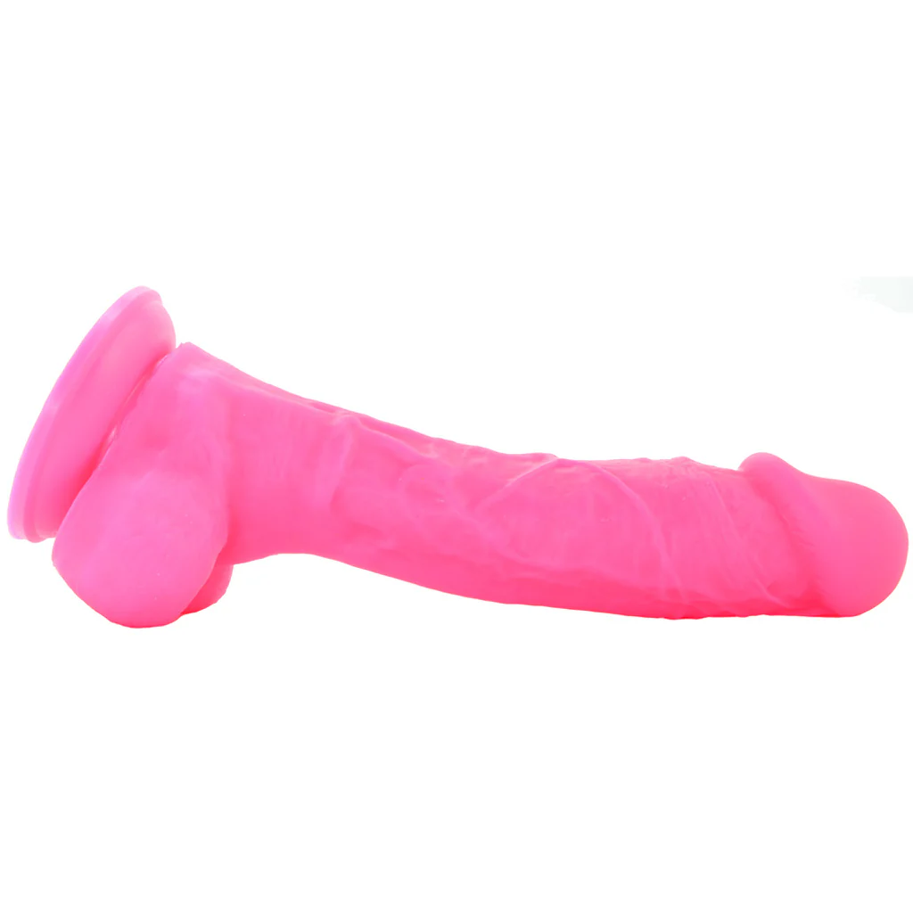 Colours 8 Inch Dual Density Silicone Dildo in Pink - Image 3