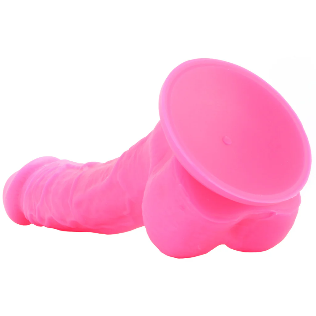 Colours 8 Inch Dual Density Silicone Dildo in Pink - Image 5