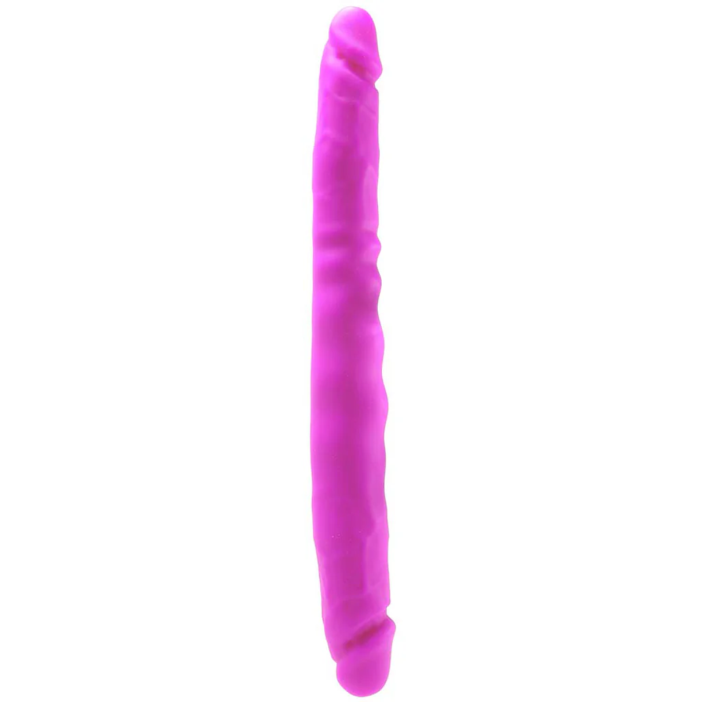 Colours Double Pleasure 12 Inch Dildo in Purple - Image 2