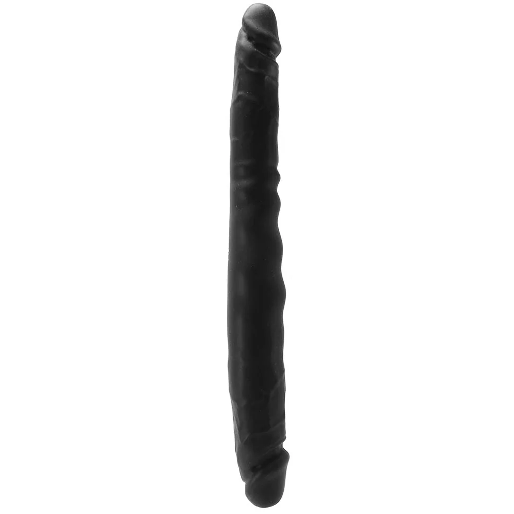 Colours Double Pleasure 12 Inch Dildo in Black - Image 2