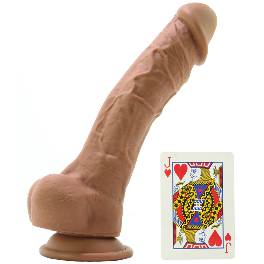 Colours Pleasures 8 Inch Dildo in Brown - Image 4