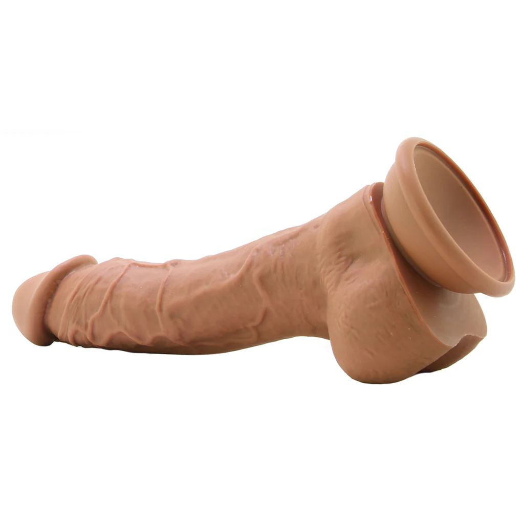 Colours Pleasures 8 Inch Dildo in Brown - Image 5