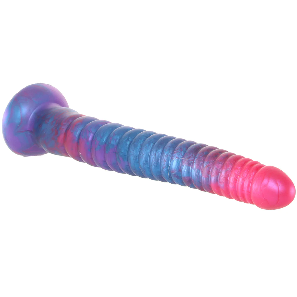 Colours Stacked 12 Inch Dildo in Pink/Blue - Image 2