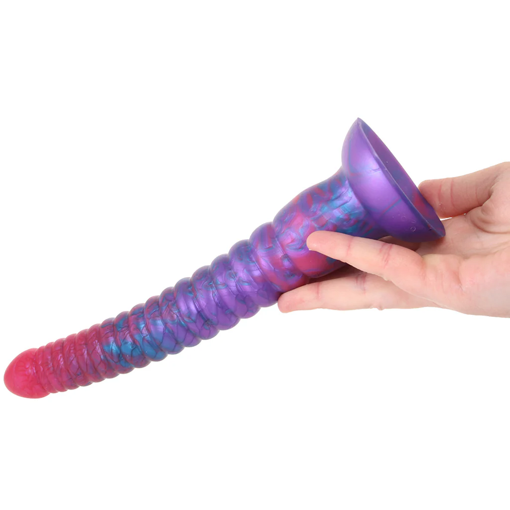 Colours Stacked 9 Inch Dildo in Pink/Blue - Image 4