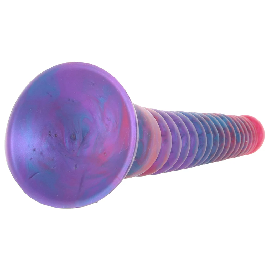 Colours Stacked 9 Inch Dildo in Pink/Blue - Image 5
