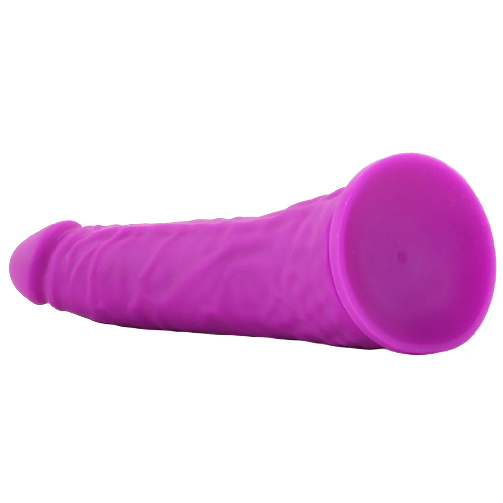 Colours Thin Pleasures 8 Inch Silicone Dildo in Purple - Image 5
