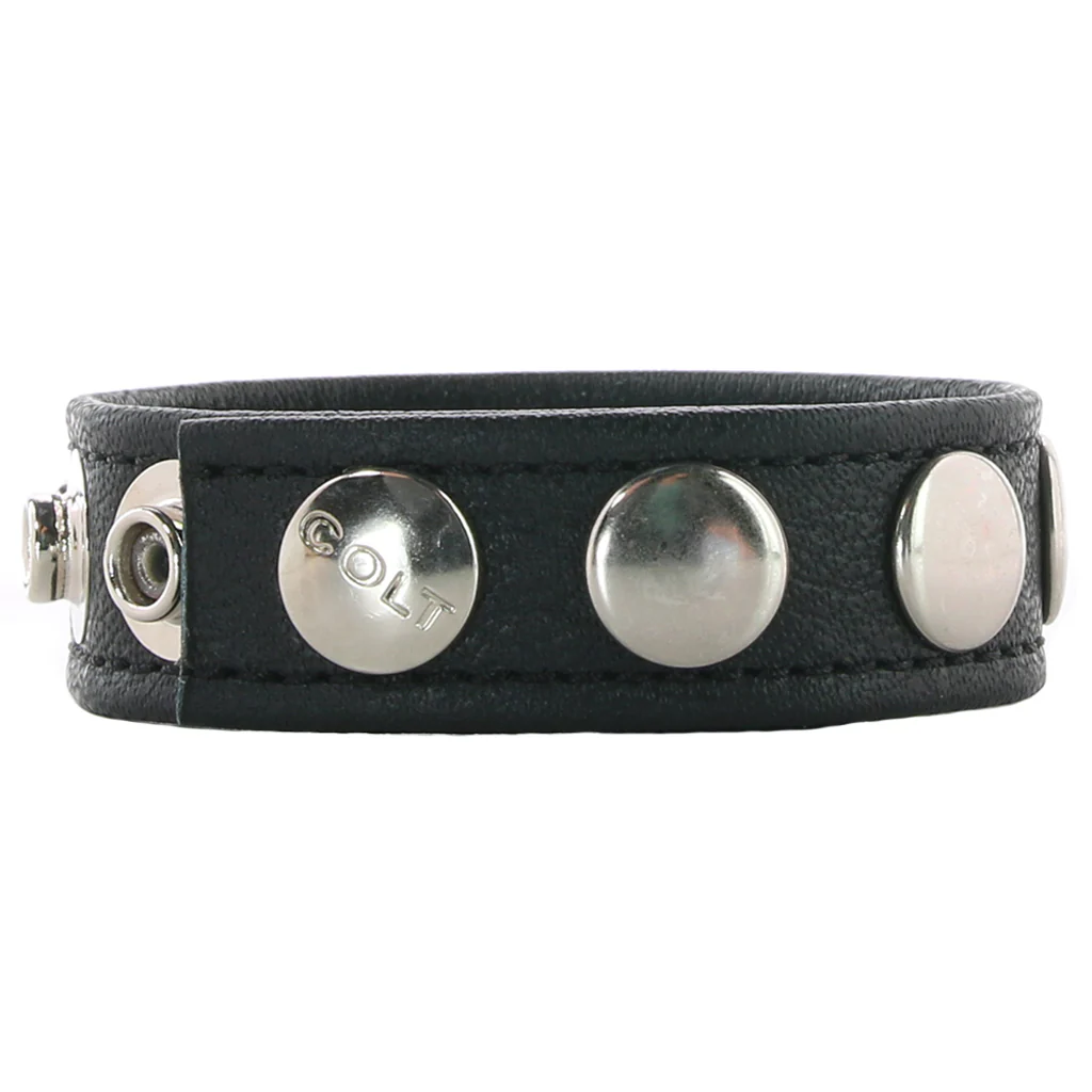 Colt 5 Snap Leather Cock Ring - Image 3