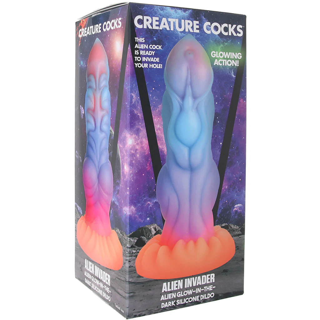 Creature Cocks Alien Invader Glow-in-the-Dark Dildo - Image 6