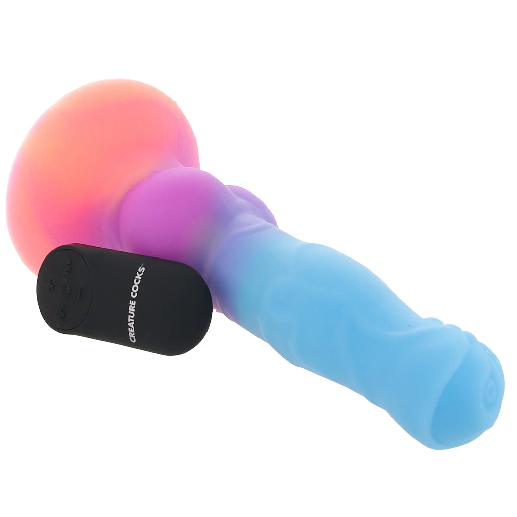 Creature Cocks Astro Cock Vibrating Glow Dildo - Image 6