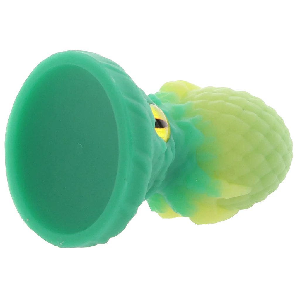 Creature Cocks Eye of the Dragon Silicone Plug in Green - Image 5