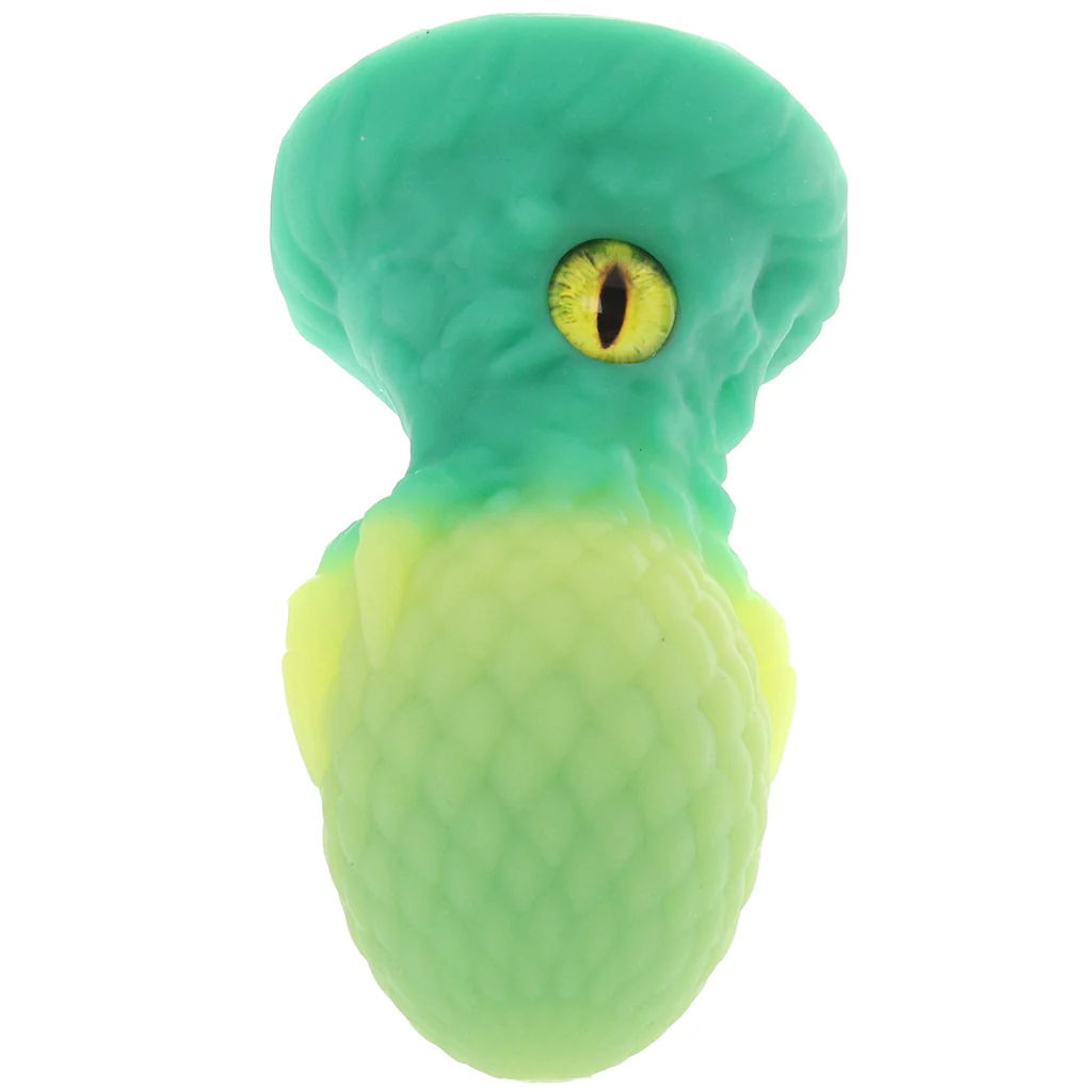 Creature Cocks Eye of the Dragon Silicone Plug in Green - Image 6